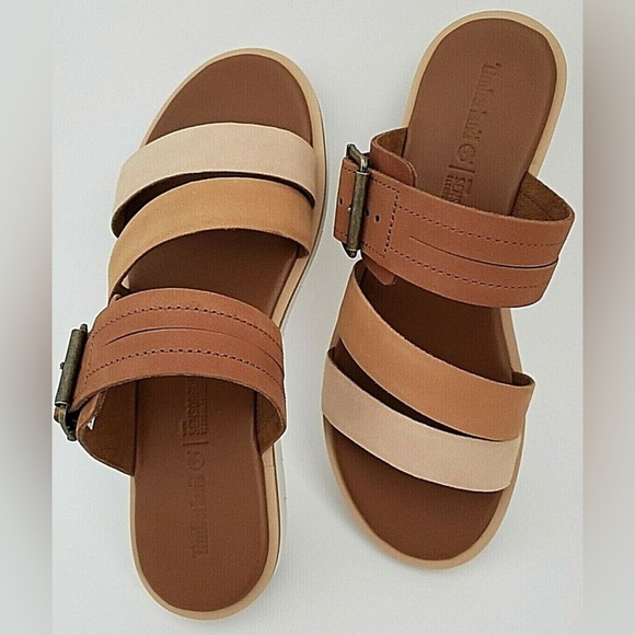Timberland Shoes - NWOT TIMBERLAND ADLEY SHORE LEATHER SLIDE Sz.11,SENSORFLEX TECHNOLOGY, NEUTRAL
